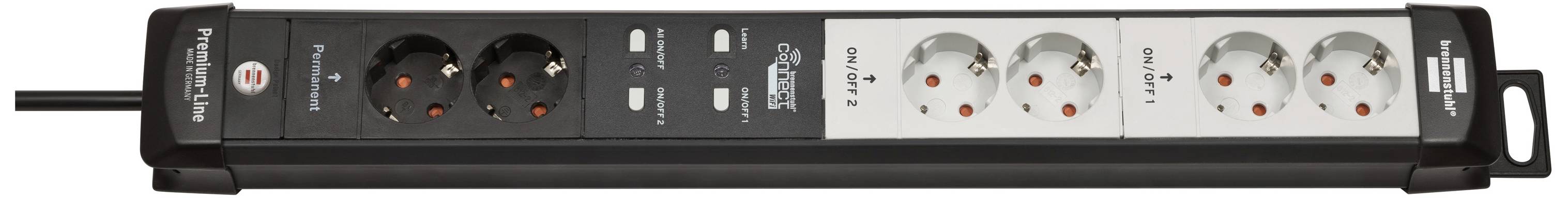 Brennenstuhl Steckdosenleiste Premium-Line PL01 schw. WiFi - 1951160610