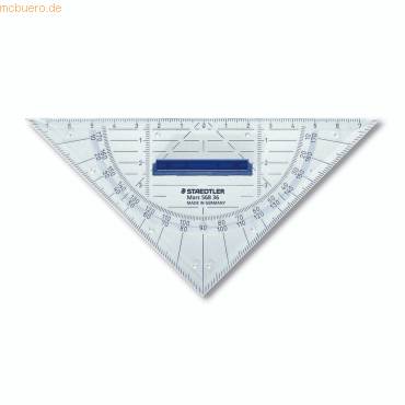 STAEDTLER Geodreieck 16cm P.styrol m.Griff tr