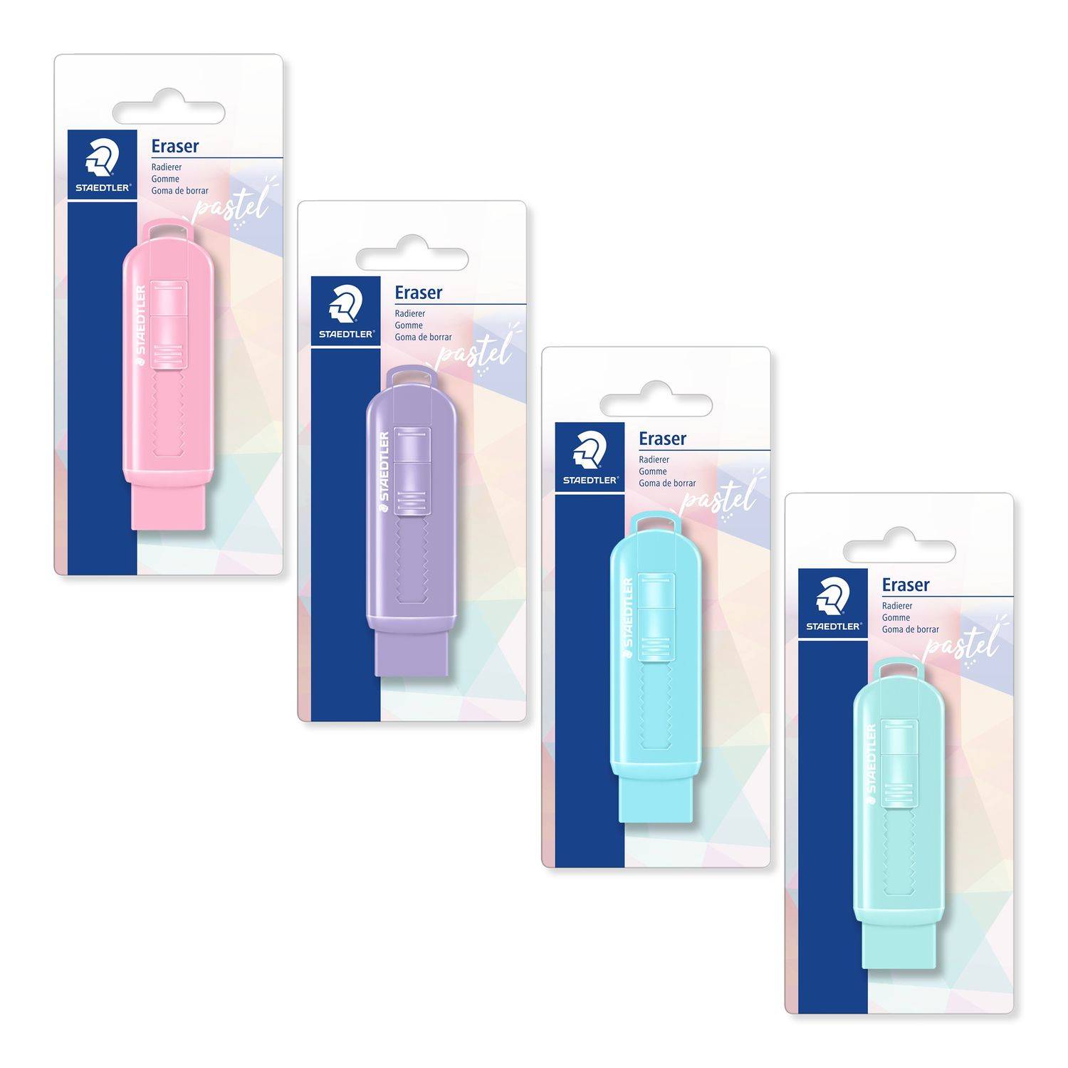 STAEDTLER Radierer mit Schiebehülle Pastell Zeichnen,Malen,Basteln