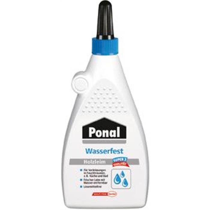 Ponal Holzleim Wasserfest, Flasche mit 225g, 9H PN18S - 9H PN18S
