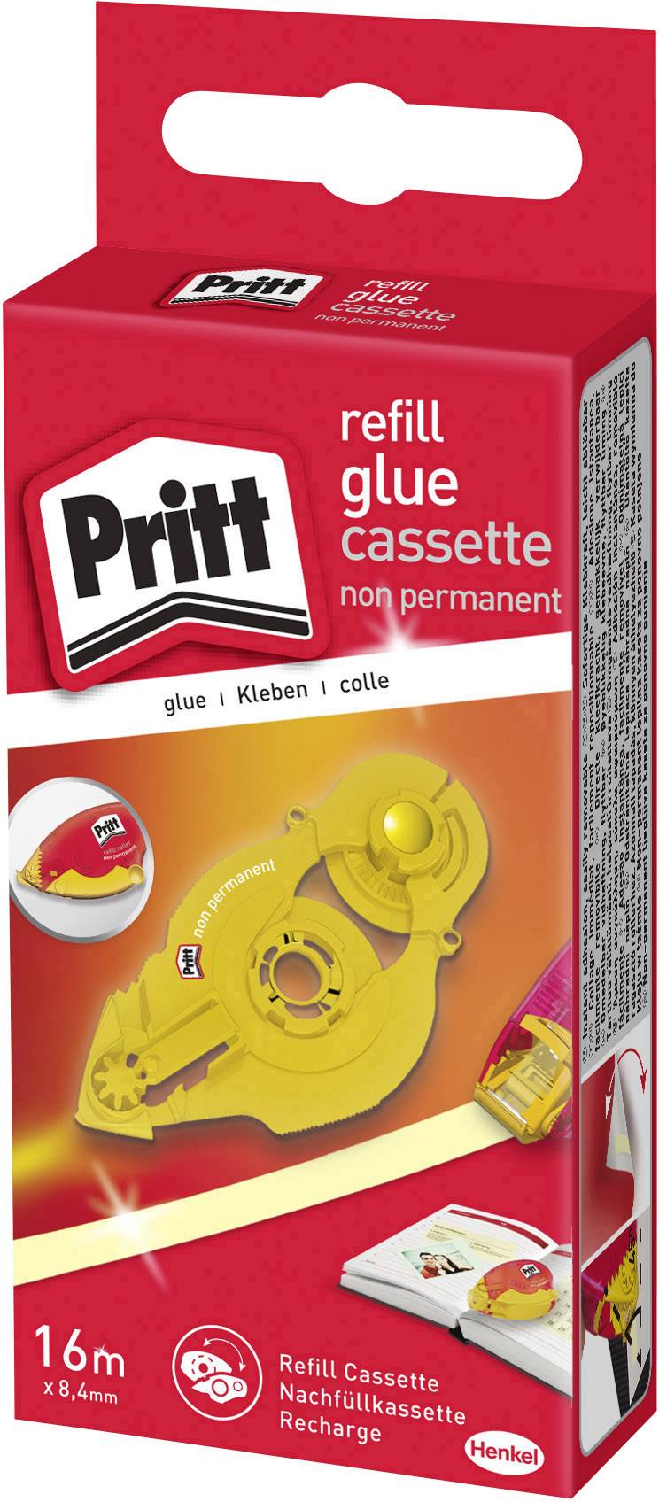 Pritt Refill Kleberoller, Kassette, B: 8,4mm, 16m, non-perm - 9H ZRXNH