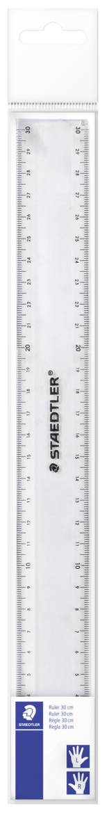 STAEDTLER Lineal 30cm Kunstst. transp. Zeichnen,Malen,Basteln