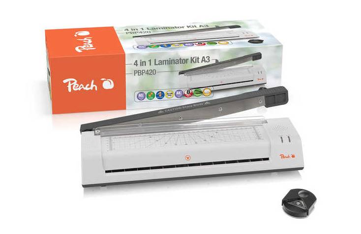 Peach Laminiergerät 4 in 1    Laminator A3 & Cutter A4 PBP42