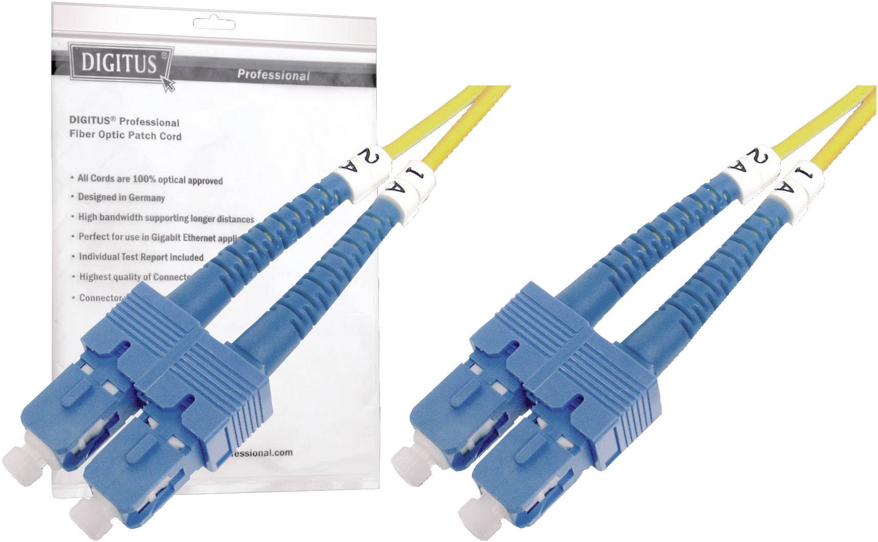 DIGITUS LWL Patchkabel SC -> SC 3.00m Singlemode Duplex OS2 - DK-2922-03