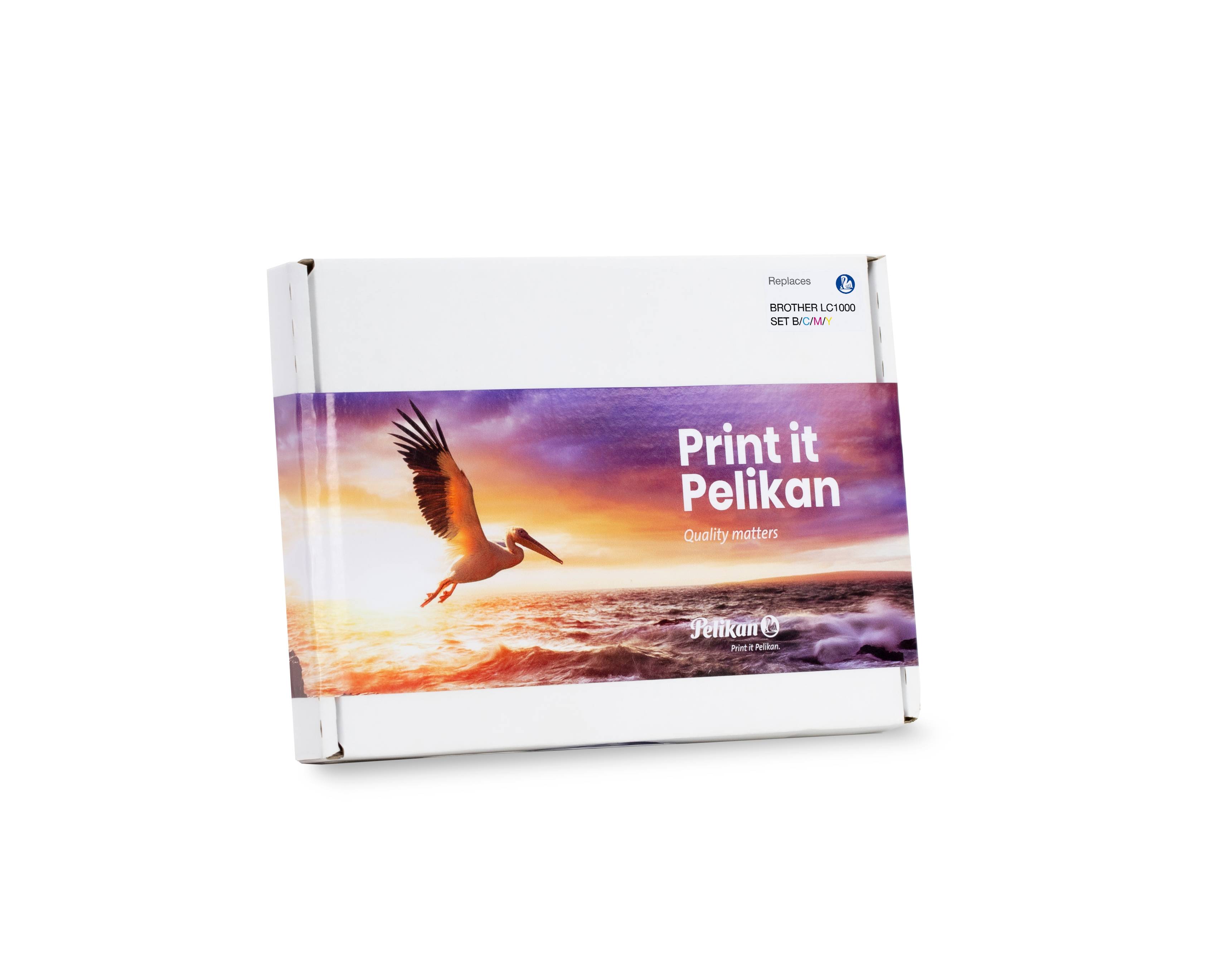 Pelikan Toner Brother LC1000 Value Pack B/C/M/Y, Pelikan 4950400 (BILD1)