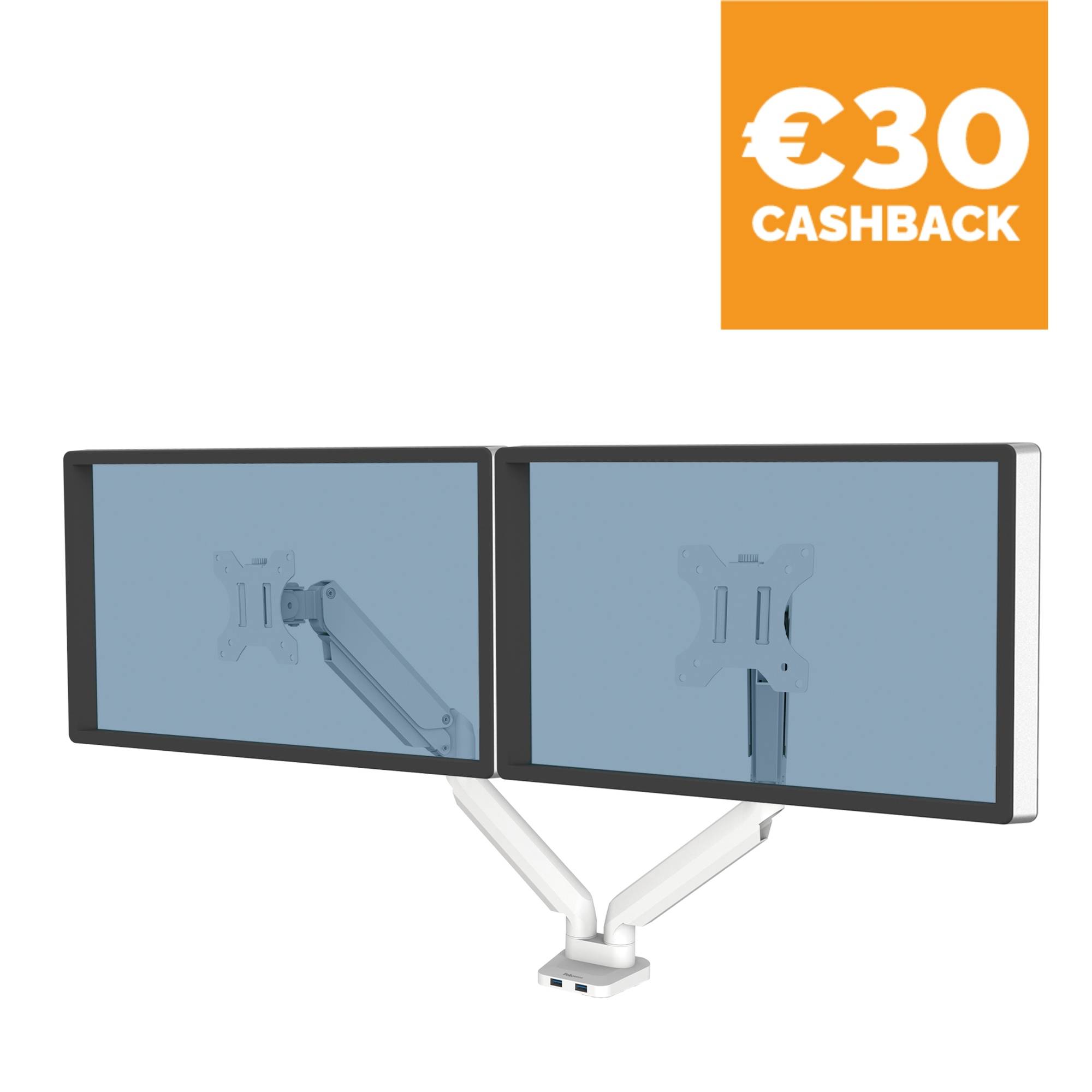 Fellowes TIS 32 2TFT 3Gelenke weiß Max.8KG Gasfeder - 8056301