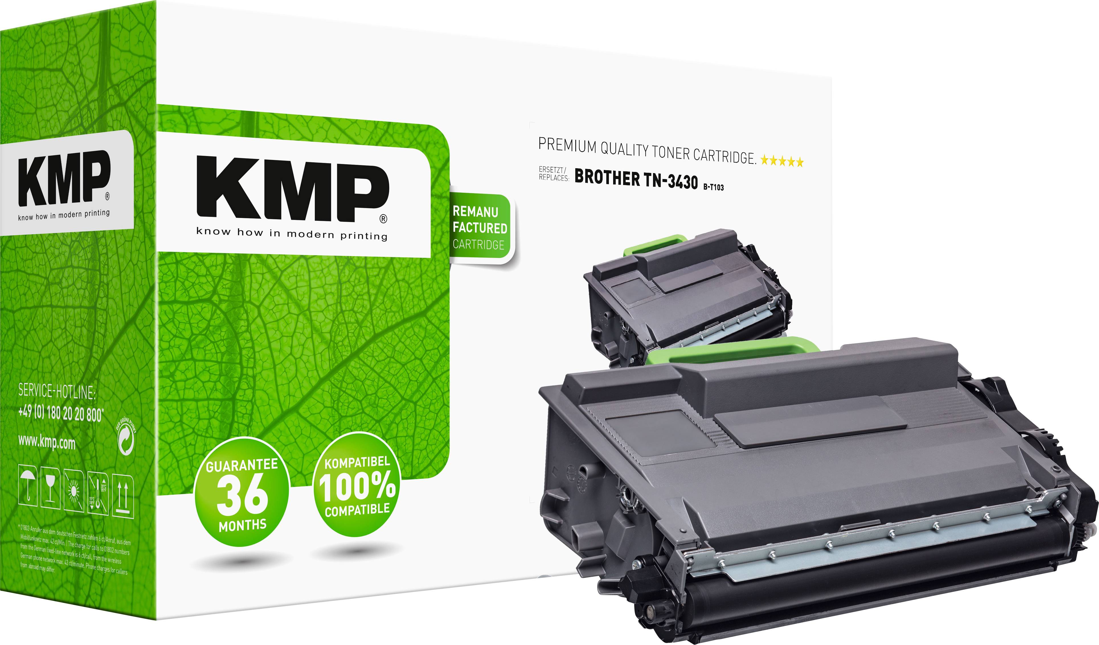 KMP Toner Brother TN-3430 schwarz 3000S. B-T103 - 1263,2000