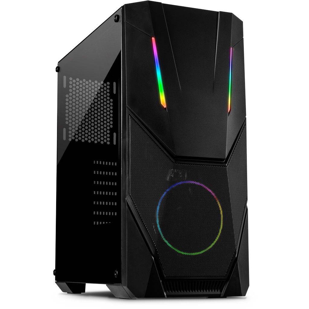 Inter-Tech Gaming-Gehäuse IT-3303 Hornet.1X120mm ARGB-Lüfter retail Gehäuse