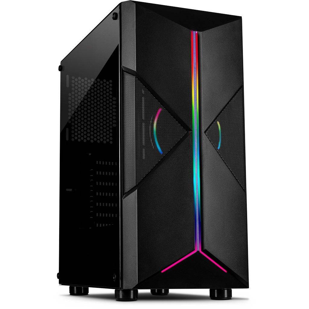 Inter-Tech Gaming-Gehäuse IT-3306 Cavy.1X120mm ARGB-Lüfter,s retail Gehäuse