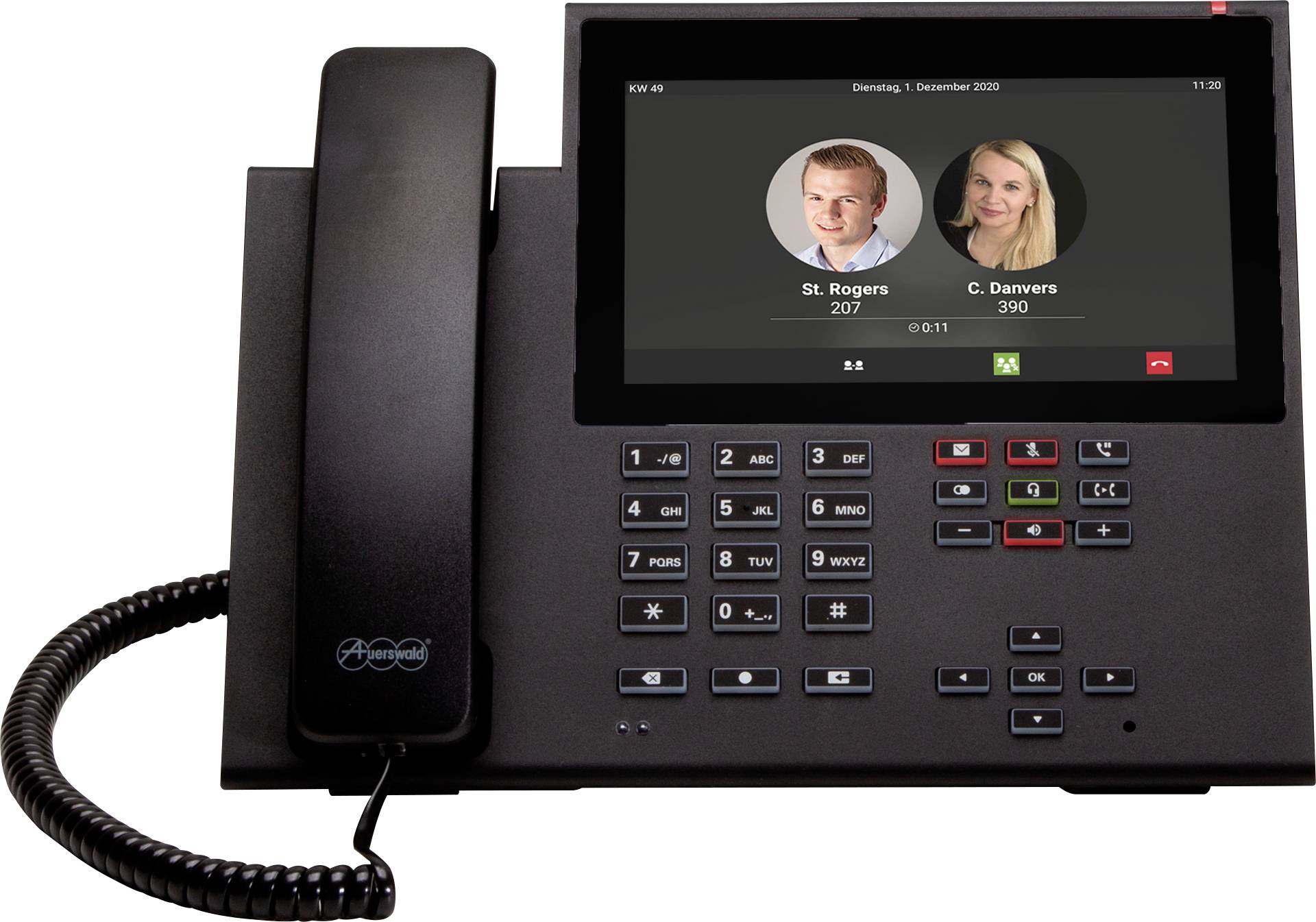 AUERSWALD Telefon COMfortel D-600 schwarz Telefone