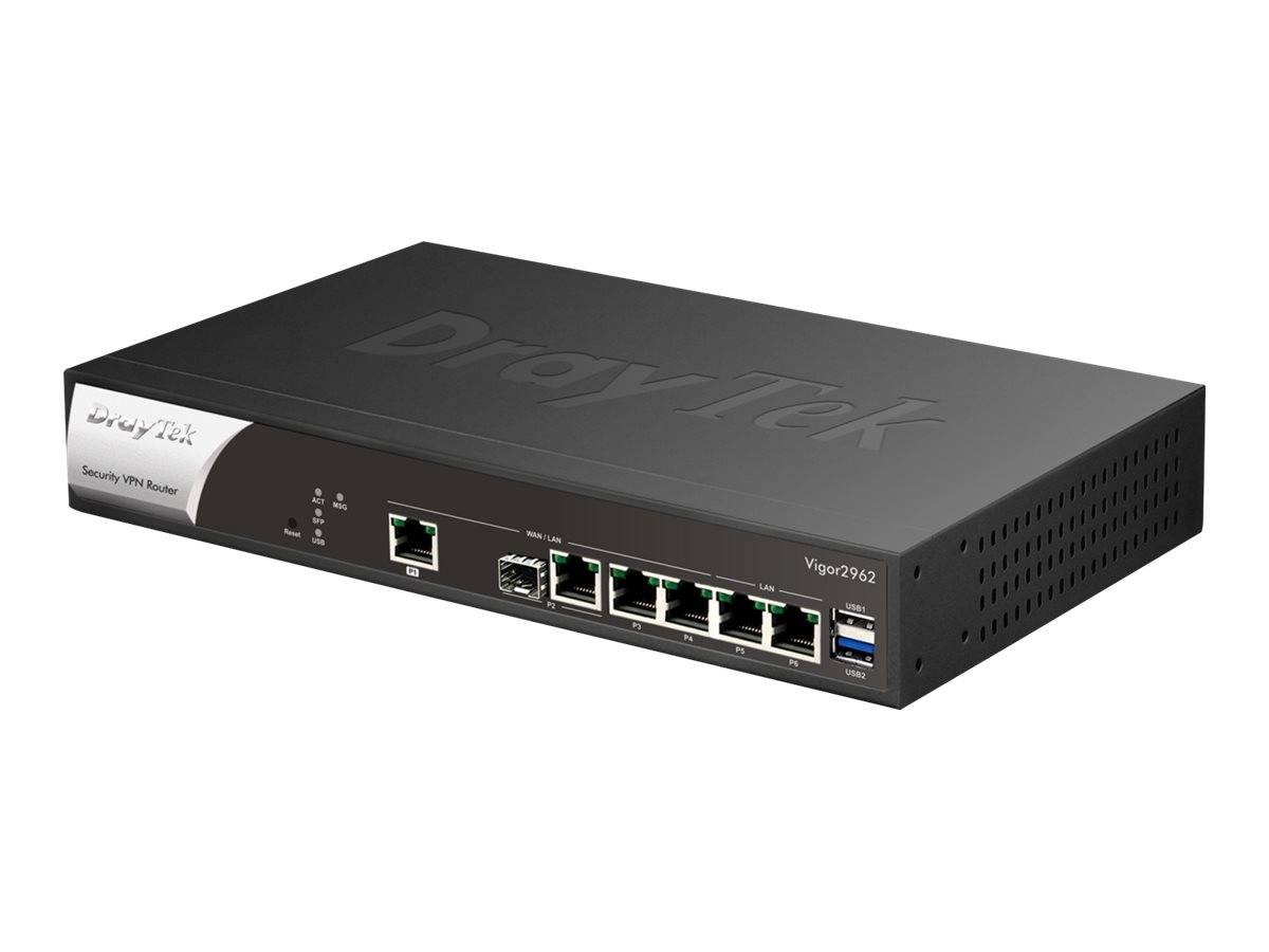 DrayTek Vigor 2962 Dual WAN Security Firewall VPN Rou. retail - V2962-DE-AT-CH