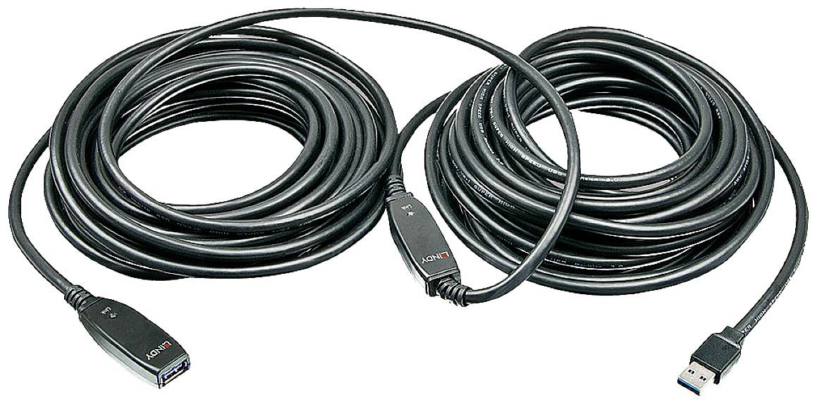 LINDY USB 3.0 Aktivverlängerung Slim 15m