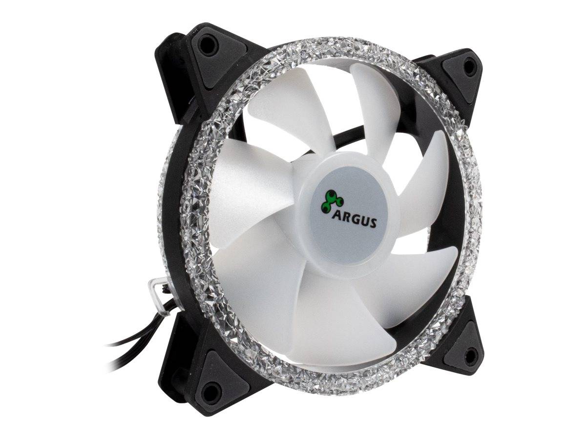 Inter-Tech Lüfter 120*120*25 ARGUS RS-071 RGB,Kristall-Effek retail Lüfter