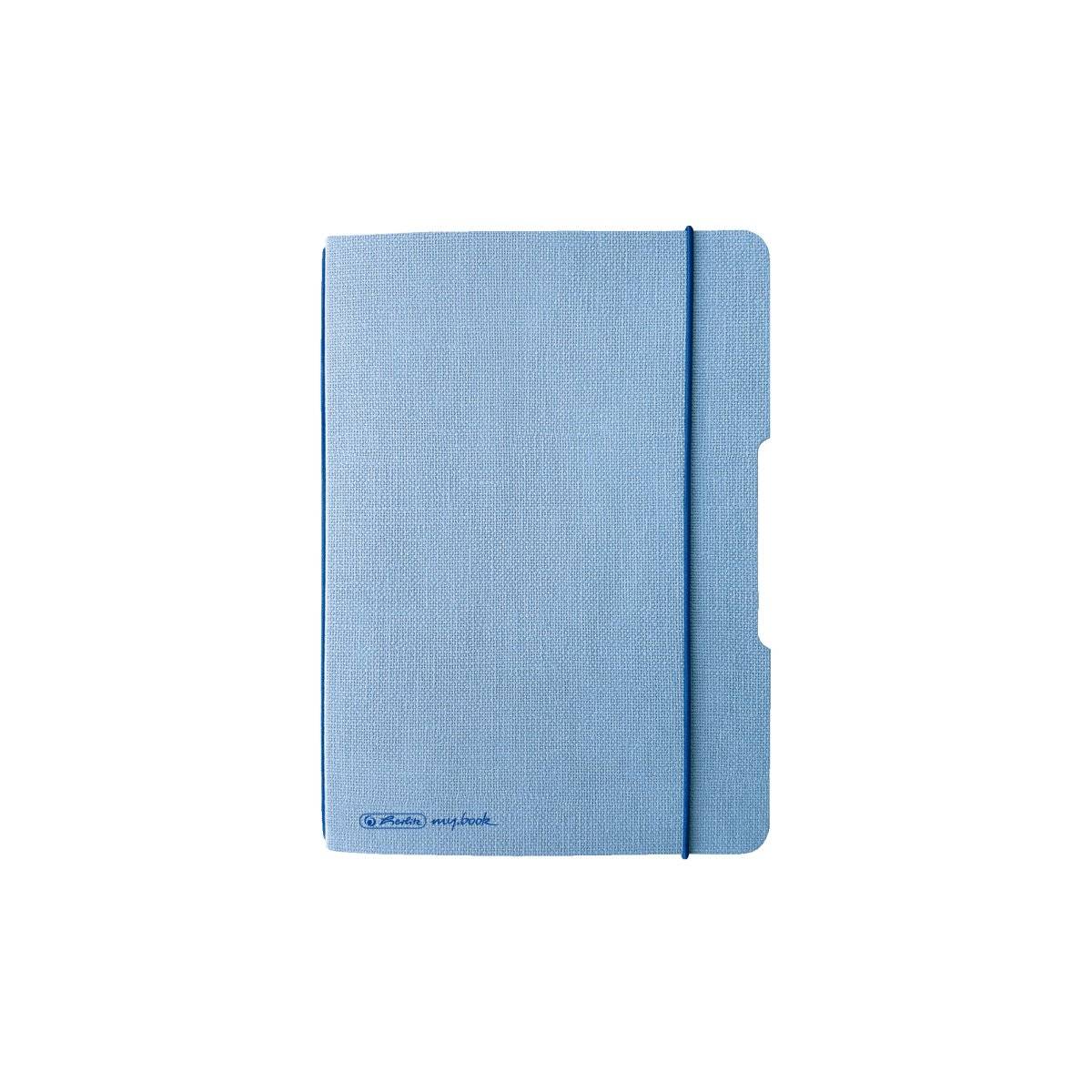 Herlitz Notizheft flex A6 40 Bl. Leinenoptik FSC Mix hellbl. - 50033737