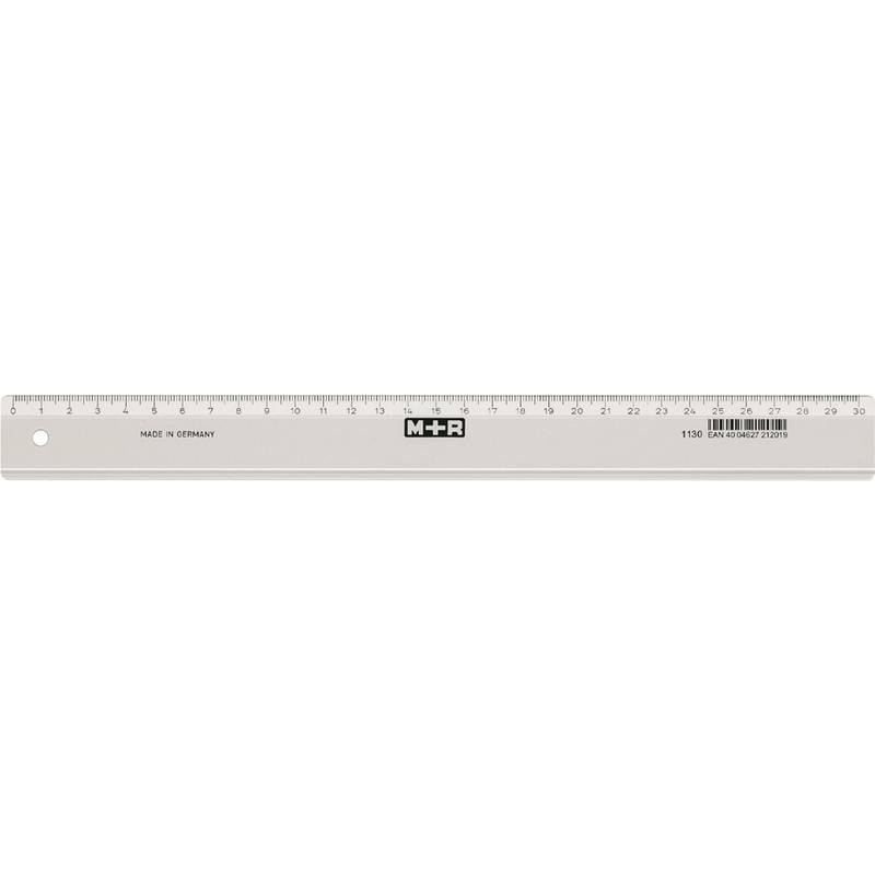 M+R Lineal schmal 30cm glasklar 1 Stück PapierBüroSchreibwar