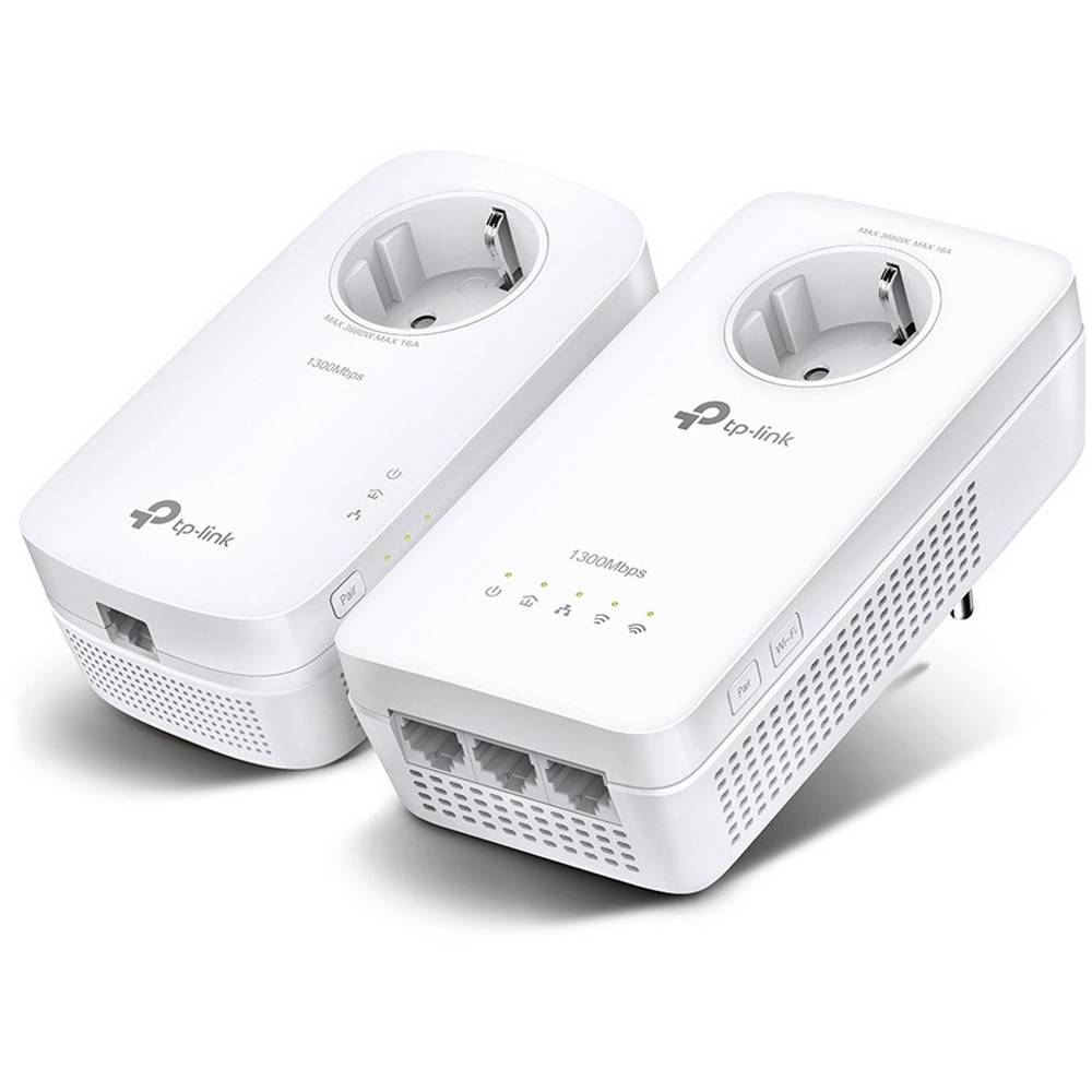 4897098683071 - TL-WPA1300P KIT V4 - Wi-Fi Kit - Powerline Adapterkit 3-Port-Switch - 1GbE HomePlug AV (HPAV) HomePlug AV (HPAV) 20 IEEE 1901 - Wi-Fi 5 - Dual-Band