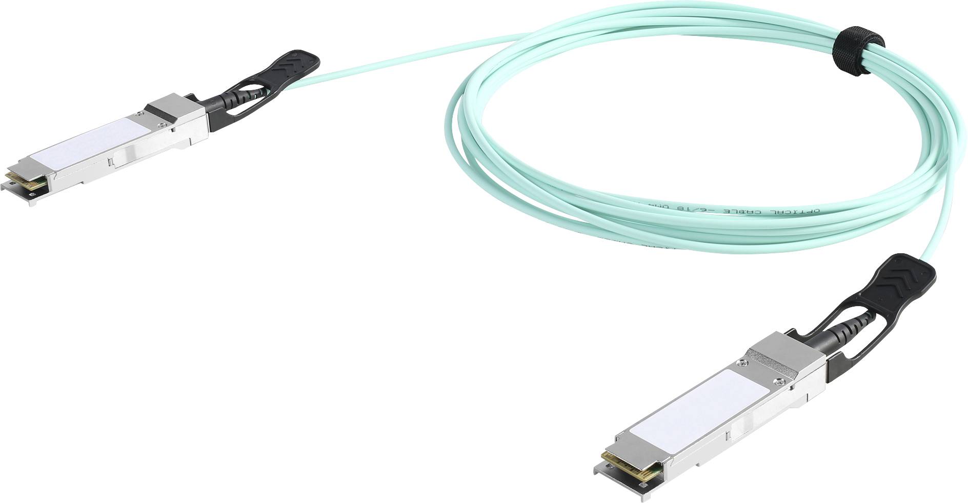 DIGITUS Kabel QSFP+ 40G AOC  5.0m türkis