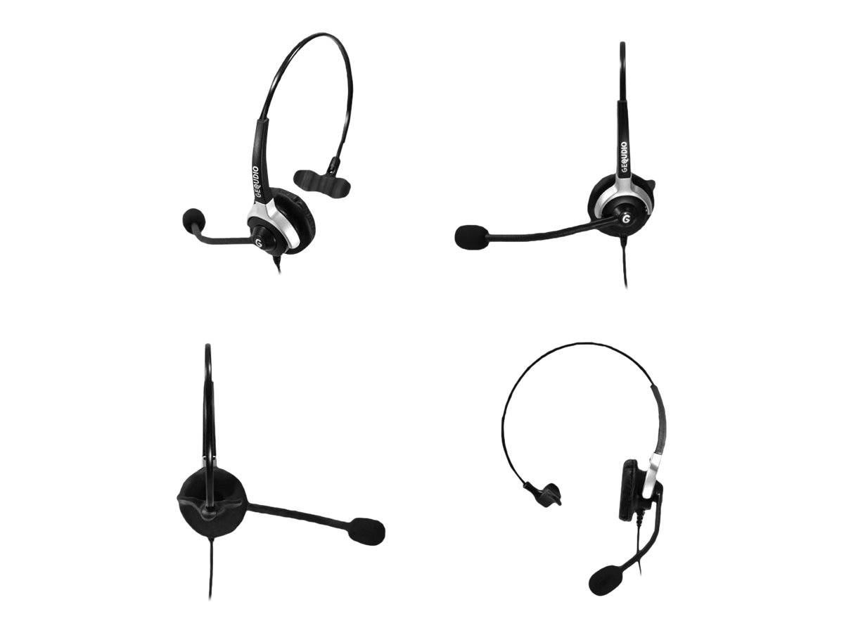 GEQUDIO Headset 1-Ohr mit 3.5mm Klinke