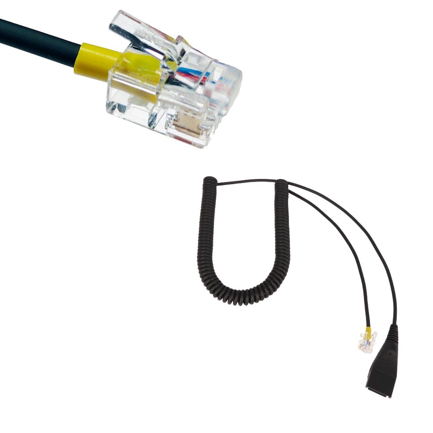 GEQUDIO RJ-Kabel kompat. mit Mitel,Aastra,Fanvil,Poly,Gigset TK-Zubehör