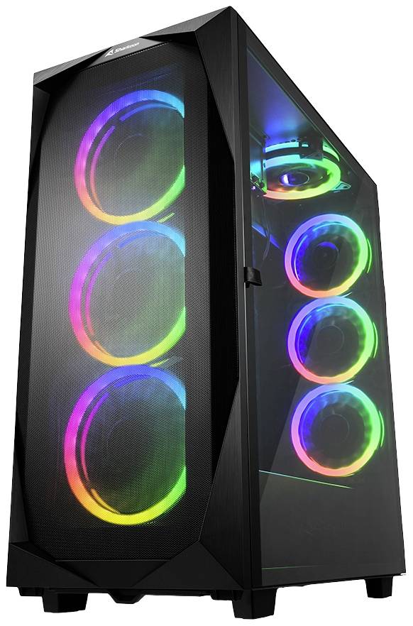 Sharkoon Gehäuse REV300 ATX/E-ATX 2xGlas schwarz - 4044951032129