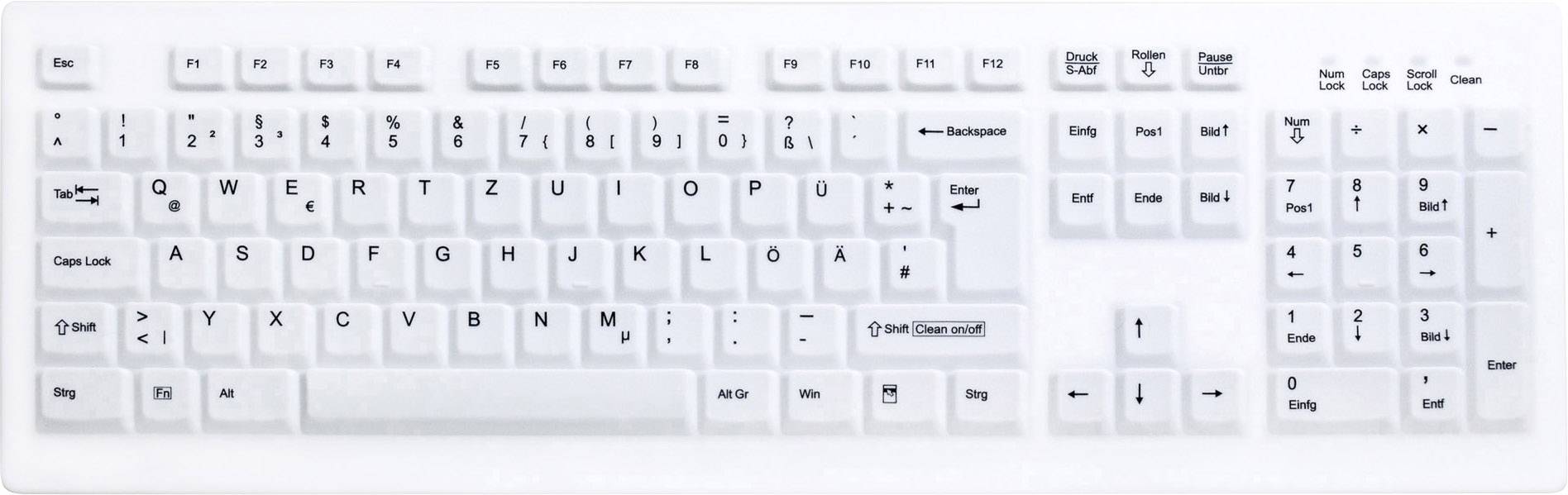 Contour ACTIVE KEY MTA AK-C8100 Wireless DE-Layout weiß