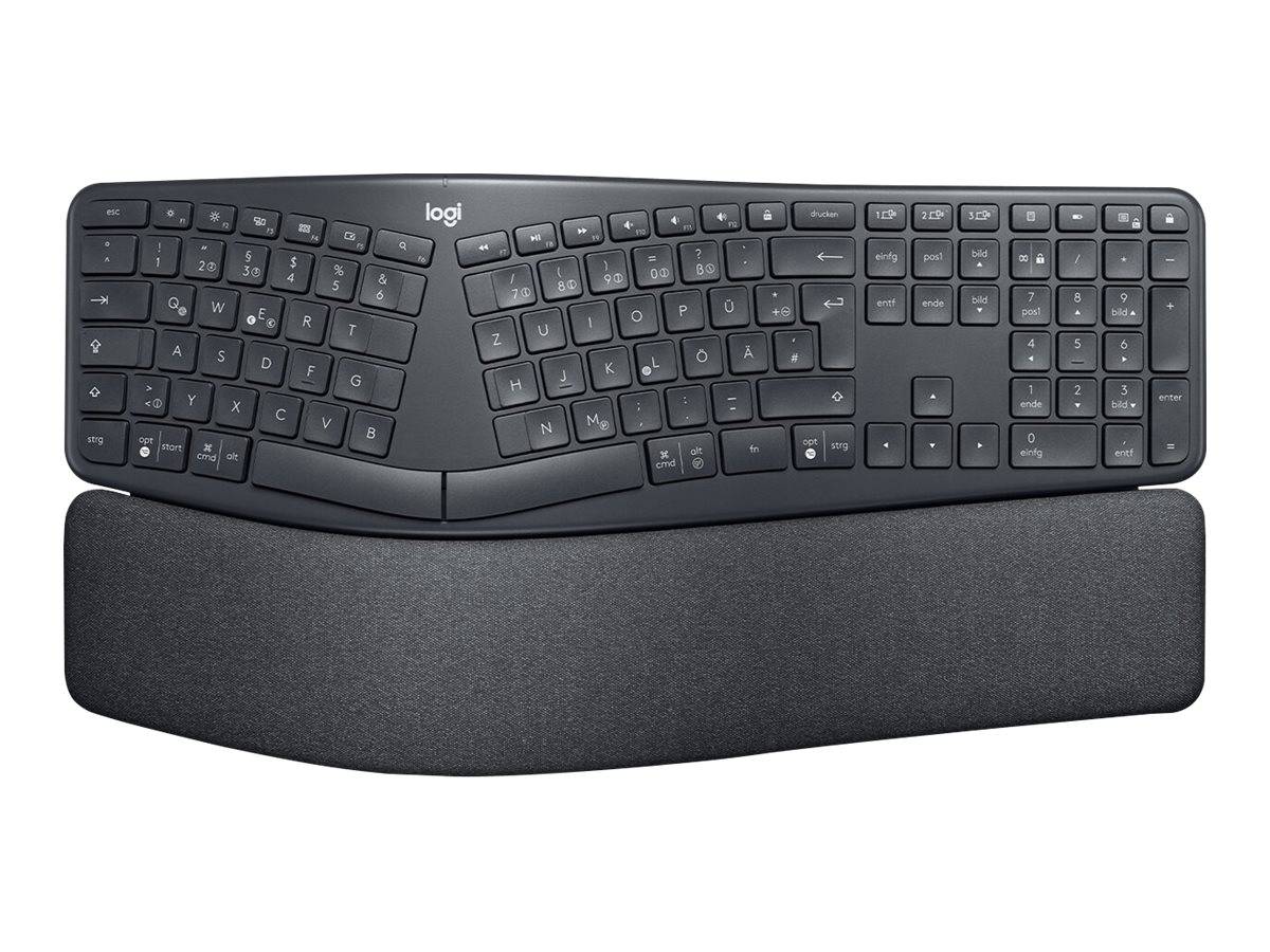 5099206094970 - ERGO K860 - Tastatur - kabellos - 24 GHz Bluetooth 50 - QWERTY - USA International - Graphite