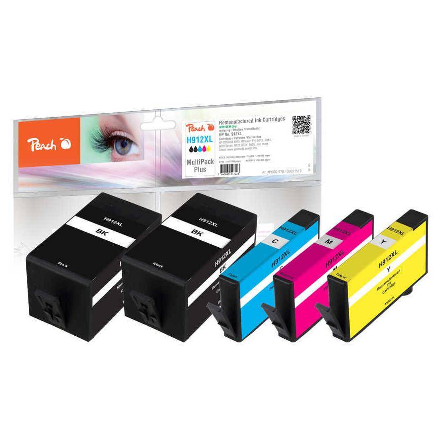 Peach Patrone HP Nr.912XL MultiPackPlus REM,KOM - PI300-978