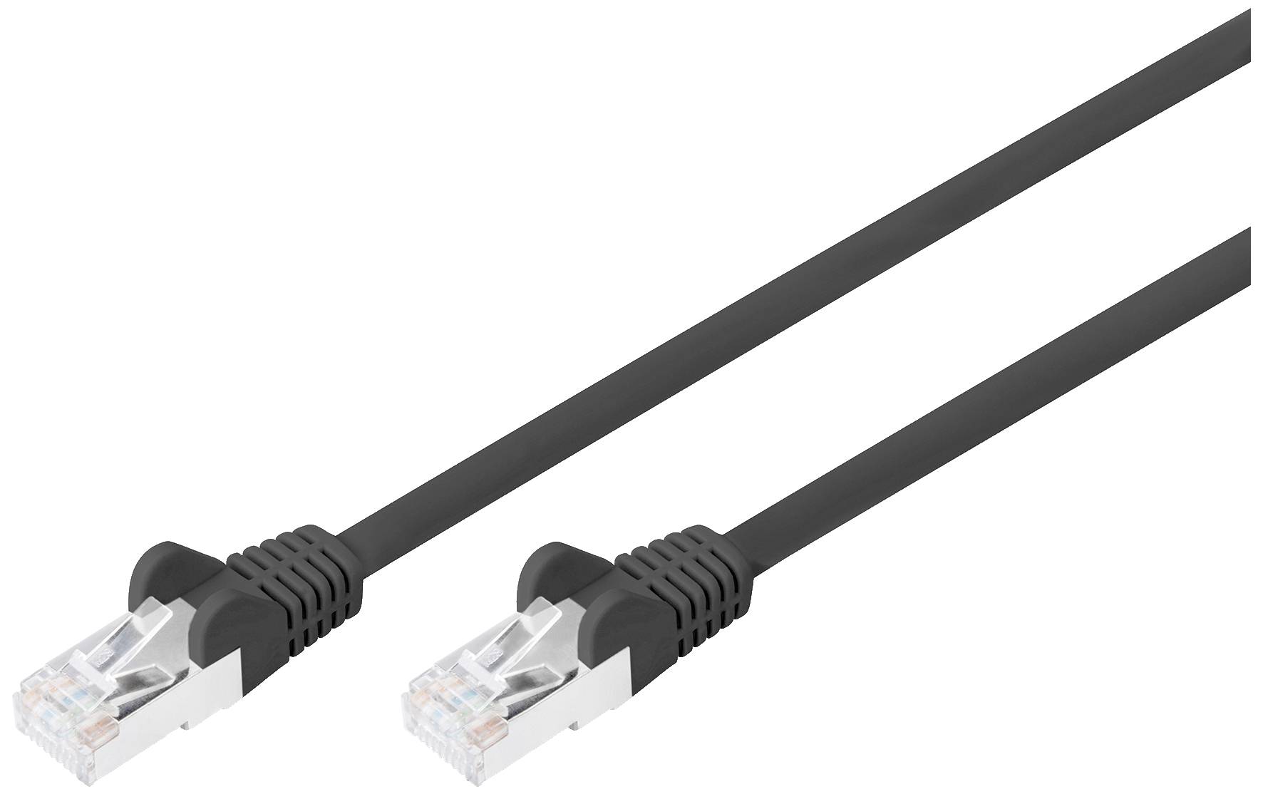 DIGITUS CAT6 RJ45 S/FTP Patchkabel 5,0m schwarz LSZH - DB-160144-050-S
