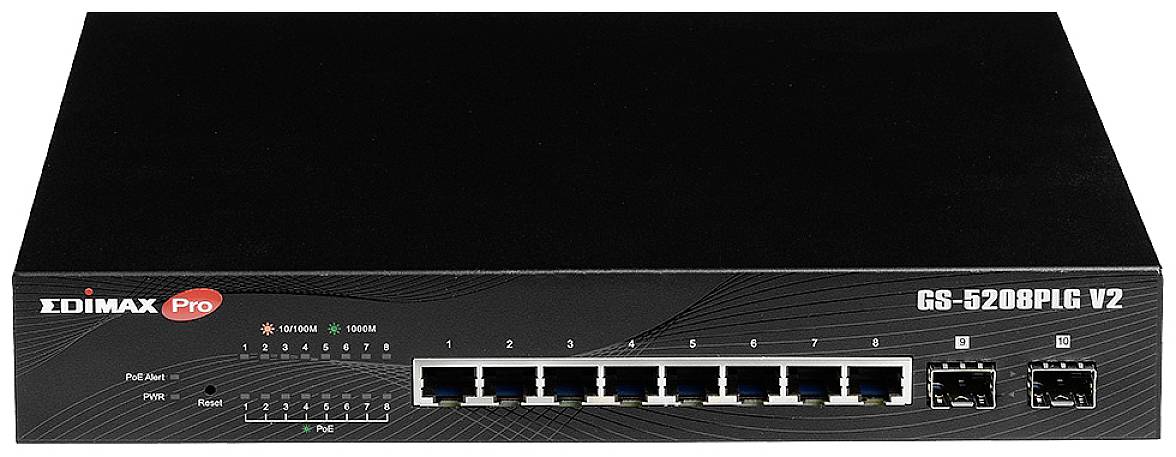 EDIMAX Switch Pro 8x GE GS-5208PLG V2 (POE) - GS-5208PLG V2