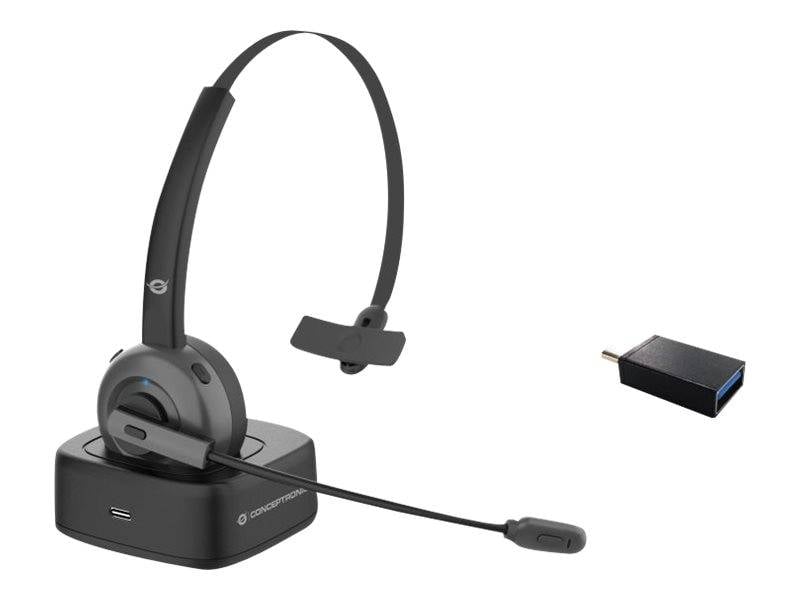 CONCEPTRONIC Headset Wireless BT 5.0 +Ladestation 22Std sw - POLONA03BD
