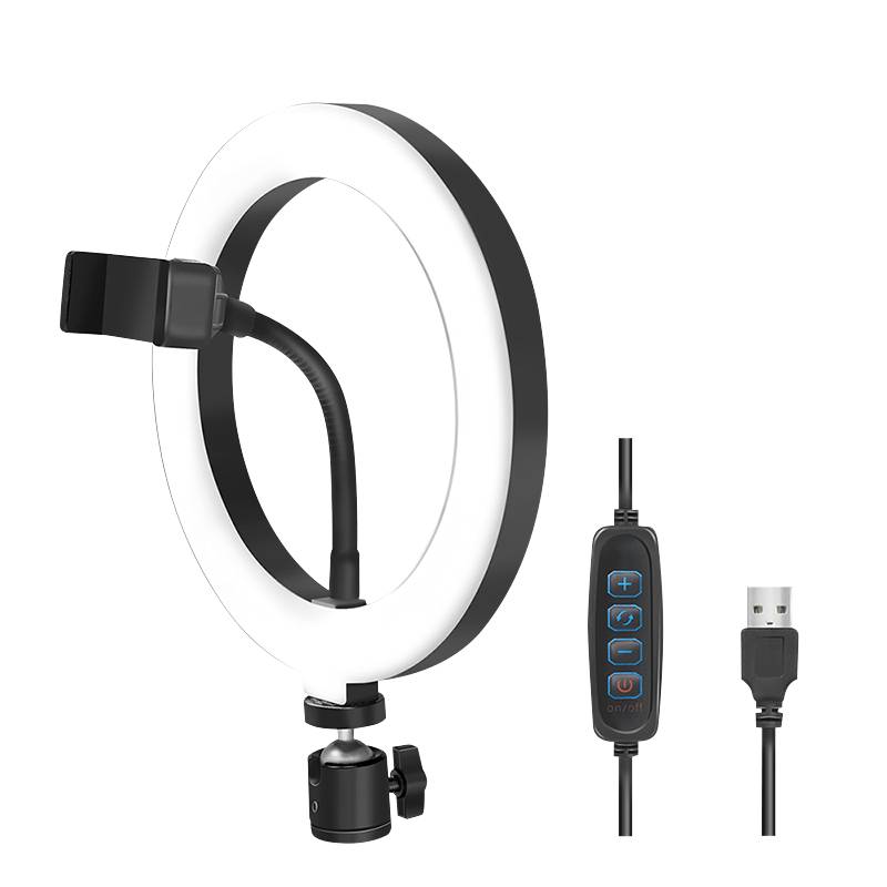 Logilink Smartphone-Ringlicht, DM 20cm, 1.8m Kabel - AA0151