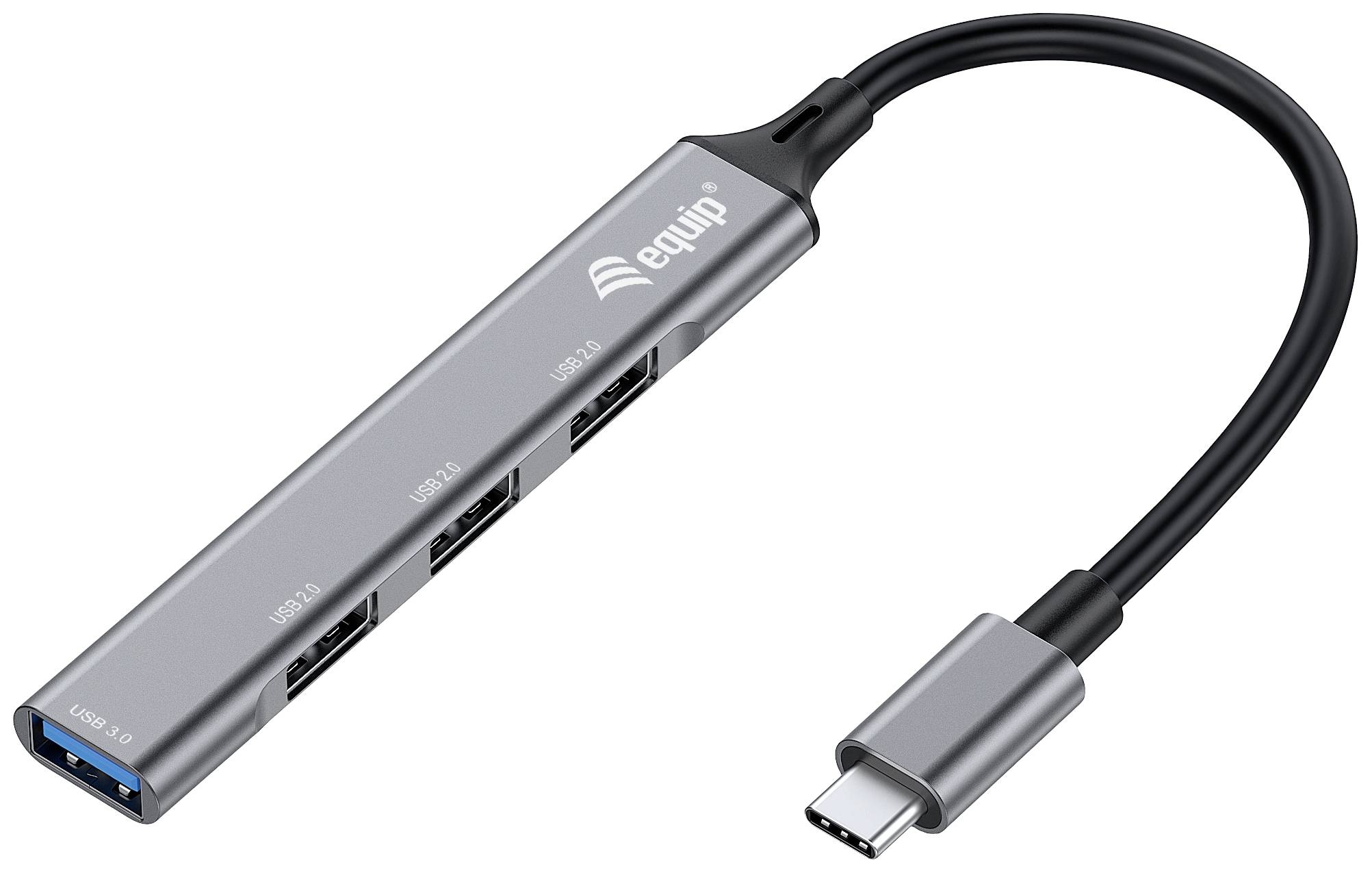 4015867227619 - Equip USB-Hub 4-Port 30 C->1x30 3x20  5Gbps oNetzteil gr