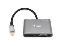 Equip Dock USB-C->HDMI,VGA,USB3.0,AUX,100WPD 15cm sw - 133483