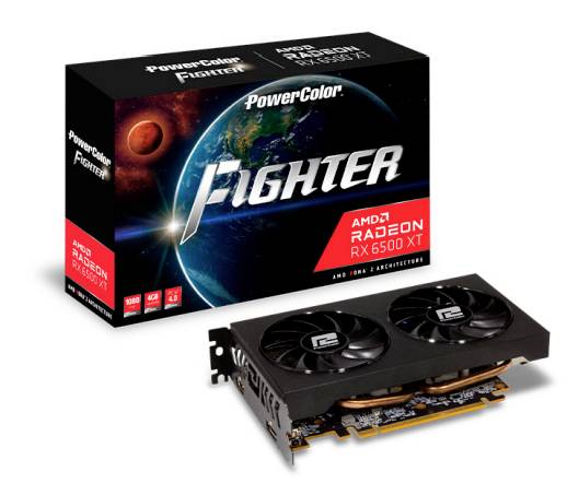 Powercolor Radeon RX6500XT Fighter    4GB GDDR6 HDMI DP