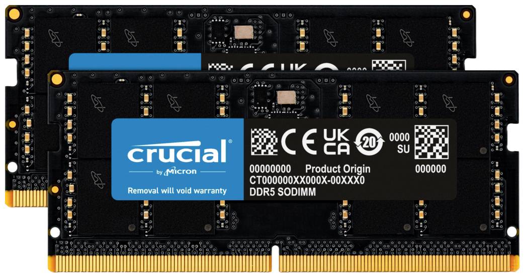 SO DDR5 64GB PC 4800 CL40 KIT (2x32GB) Crucial Value 1,1V - CT2K32G48C40S5