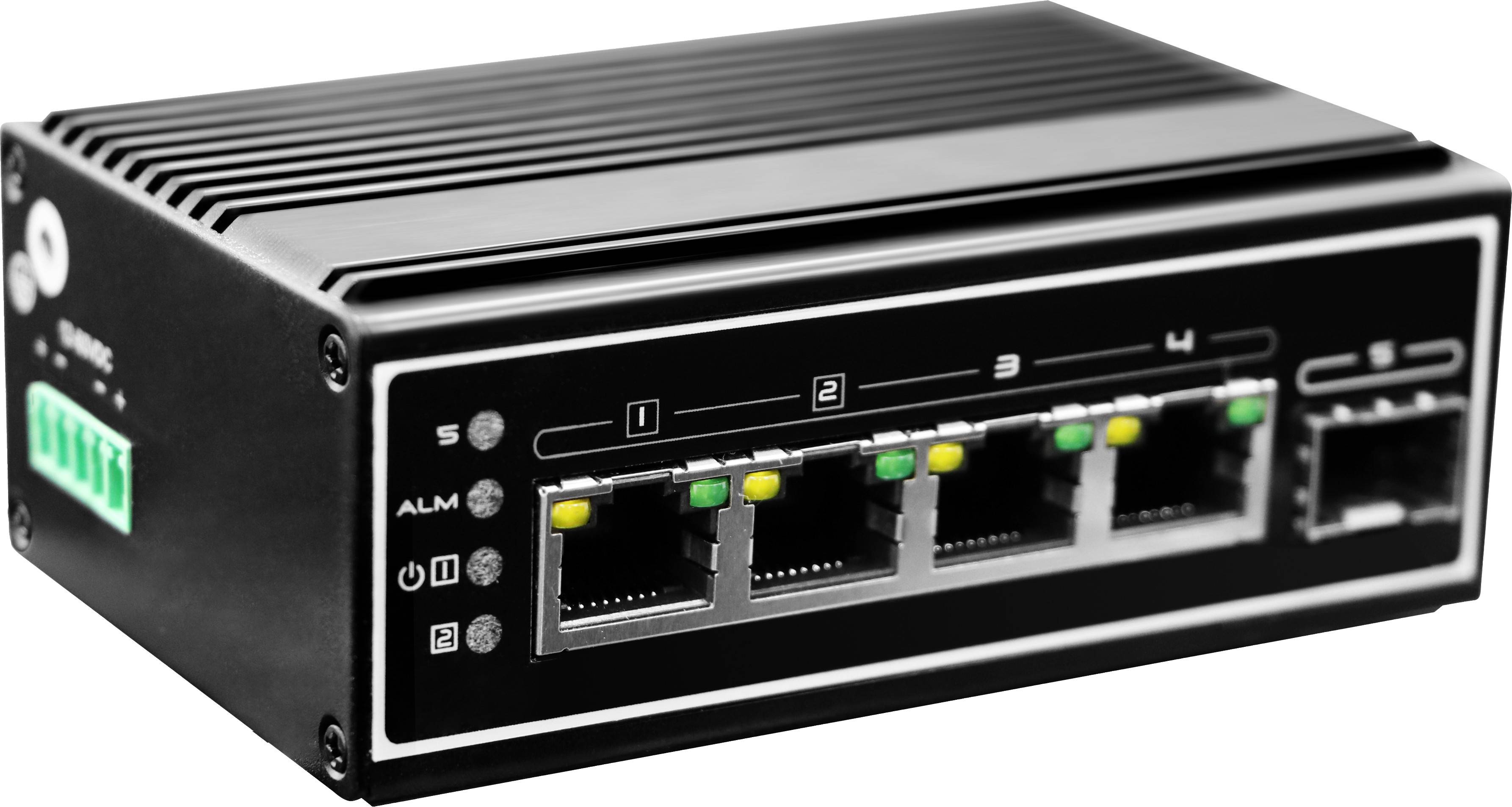 LevelOne Switch 4x GE IGP-0502 Industrie xGSFP 120W 4xPoE+ - IGP-0502