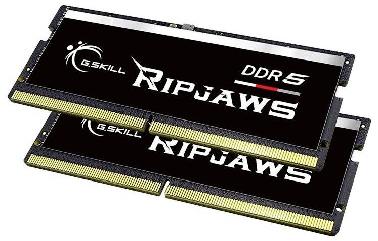 4713294232410 - Ripjaws SODIMM DDR5-4800 - 64GB - CL38 - Dual Channel (2 Stück) - Intel XMP - Schwarz 4713294232410 - Ripjaws SODIMM DDR5-4800 - 64GB - CL38 - Dual Channel (2 Stück) - Intel XMP - Schwarz
