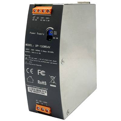 4717964704757 - DP-150W54V - Netzteil (DIN-Schienenmontage möglich) - Wechselstrom 100-240 V - 150 Watt