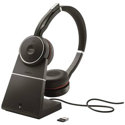 Jabra Headset Evolve 75 SE UC Duo inkl. Link 380 & Ladest.