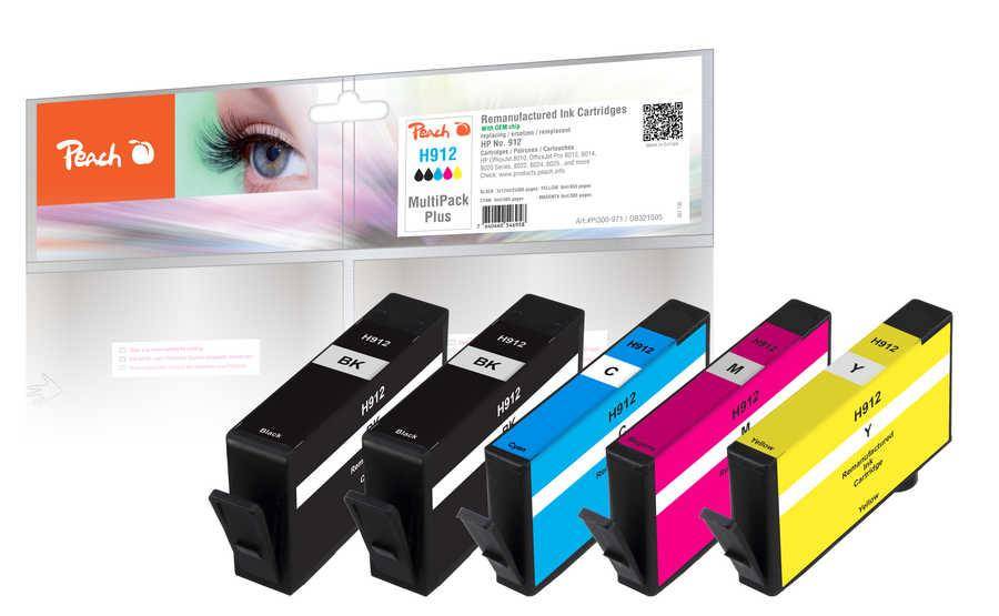 Peach Patrone HP Nr.912 MultiPackPlus komp - PI300-971