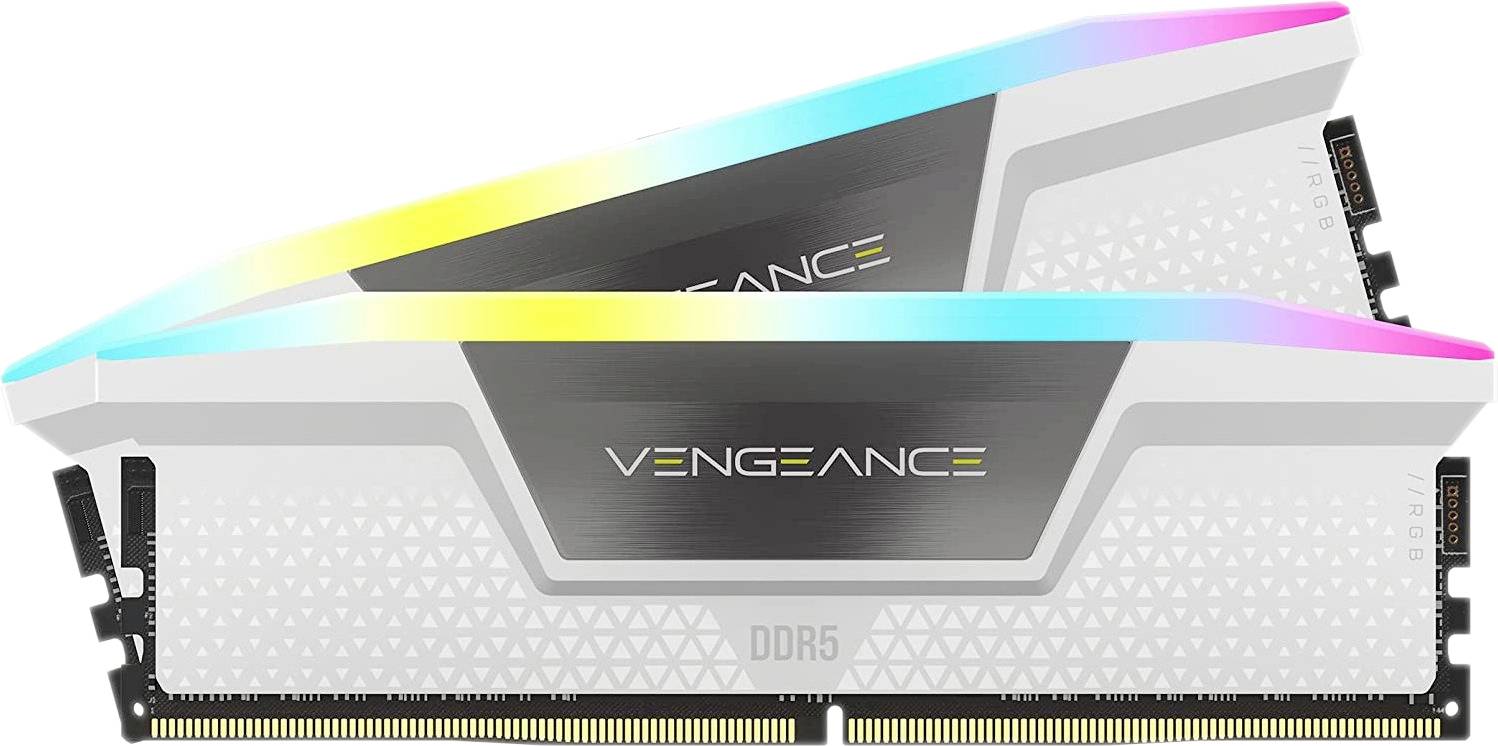 DDR5 32GB PC 6200 CL36 CORSAIR KIT (2x16GB) VENGEANCE RGB W retail - CMH32GX5M2B6200C36W