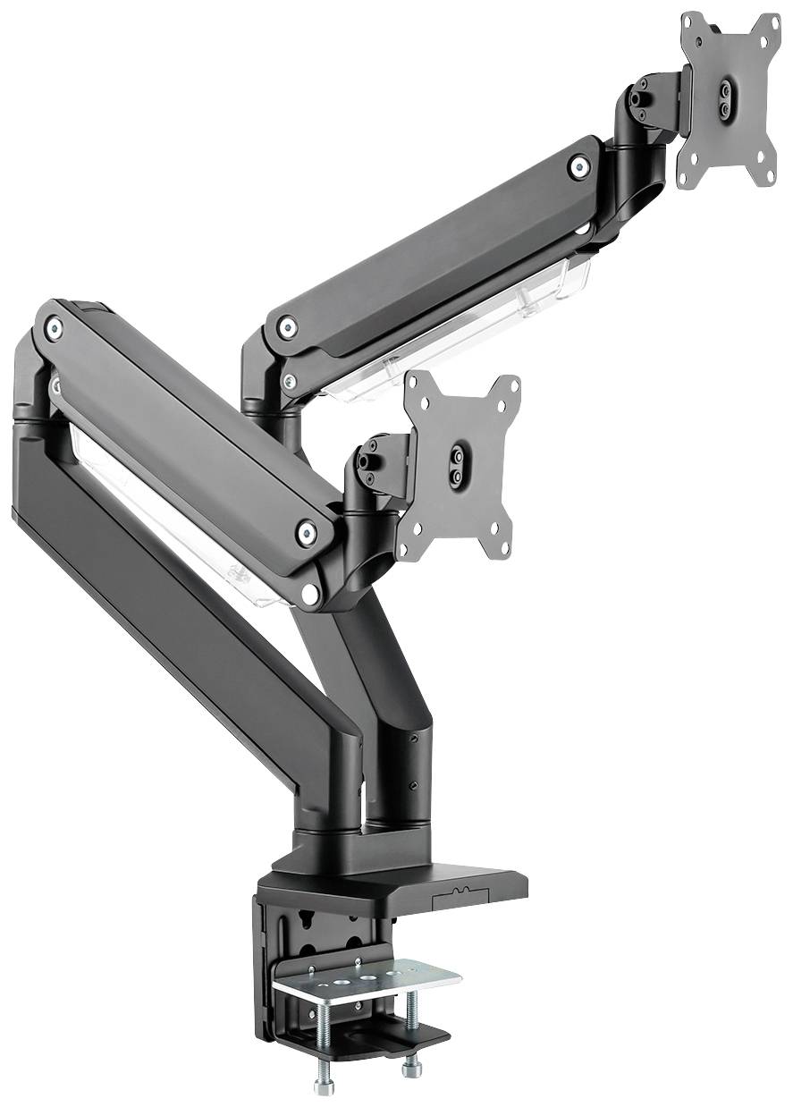 DIGITUS TIS 15-35 2TFT je max15Kg  4Gelenke Gasfeder schw. Tischhalter für Monitor