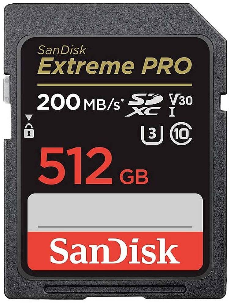 SD Extreme PRO UHS-I Card 512GB SanDisk SDXC - SDSDXXD-512G-GN4IN