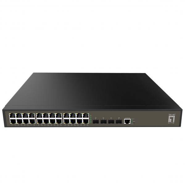 LevelOne Switch 24x GE GEL-2871 4xGSFP 19 - GEL-2871