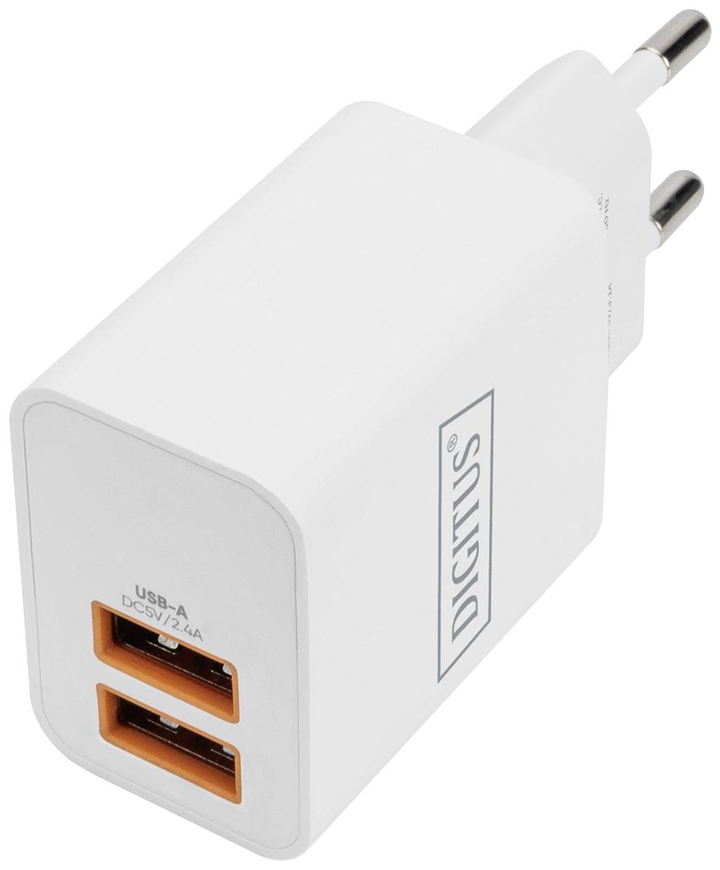 DIGITUS Ladegerät 15W  2 Port 2x USB-A          weiß
