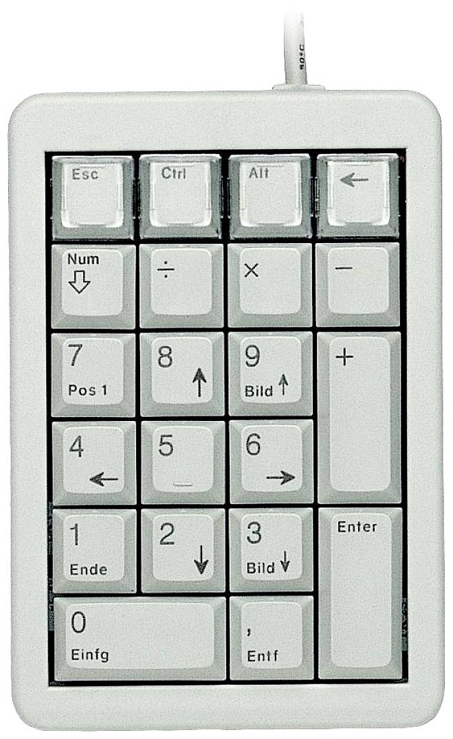 CHERRY TAS Keypad G84-4700 Corded DE-Layout hellgrau