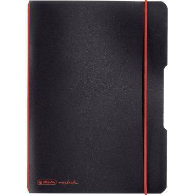 Herlitz Notizheft my.book flex A5 PP 40Bl. kariert schwarz - 11361557