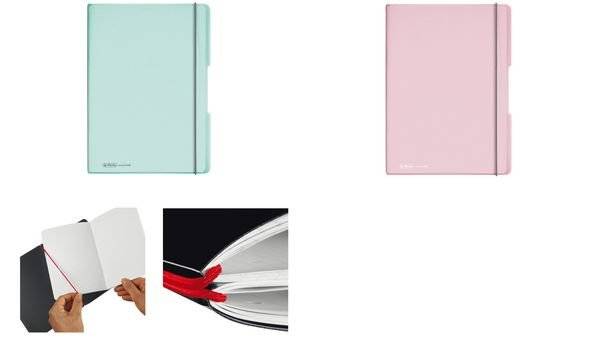 Herlitz Notizheft my.book flex A4 PP 2x 40Bl. kar/lin 11408655 (BILD1)