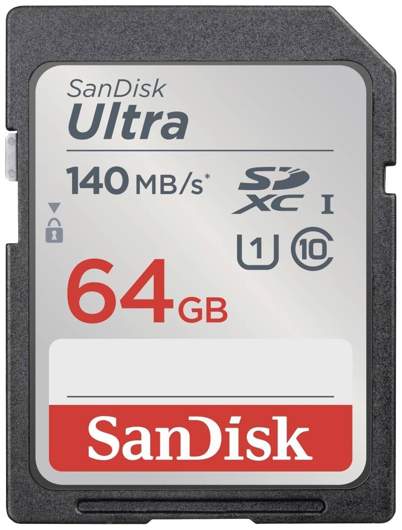 SD Card 64GB SanDisk SDXC UHS-I 140MB/sec - SDSDUNB-064G-GN6IN