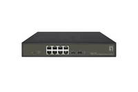 LevelOne Switch 8x GE GES-2110P 2xGSFP 19 130W 8xPoE+ - GES-2110P